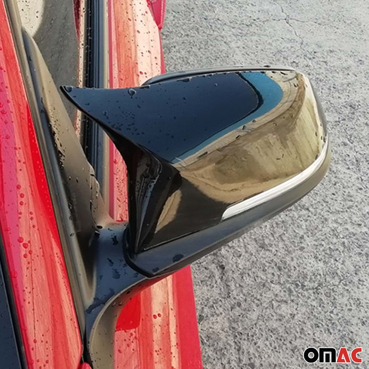 Spiegelkappen Spiegelabdeckung Für BMW F30 M3 2013-2019 ABS Schwarz Glanz 2tlg