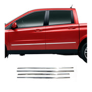 Seitentürleiste Türschutzleiste für Ssangyong Actyon Sports 2006-2013 Chrom 4x
