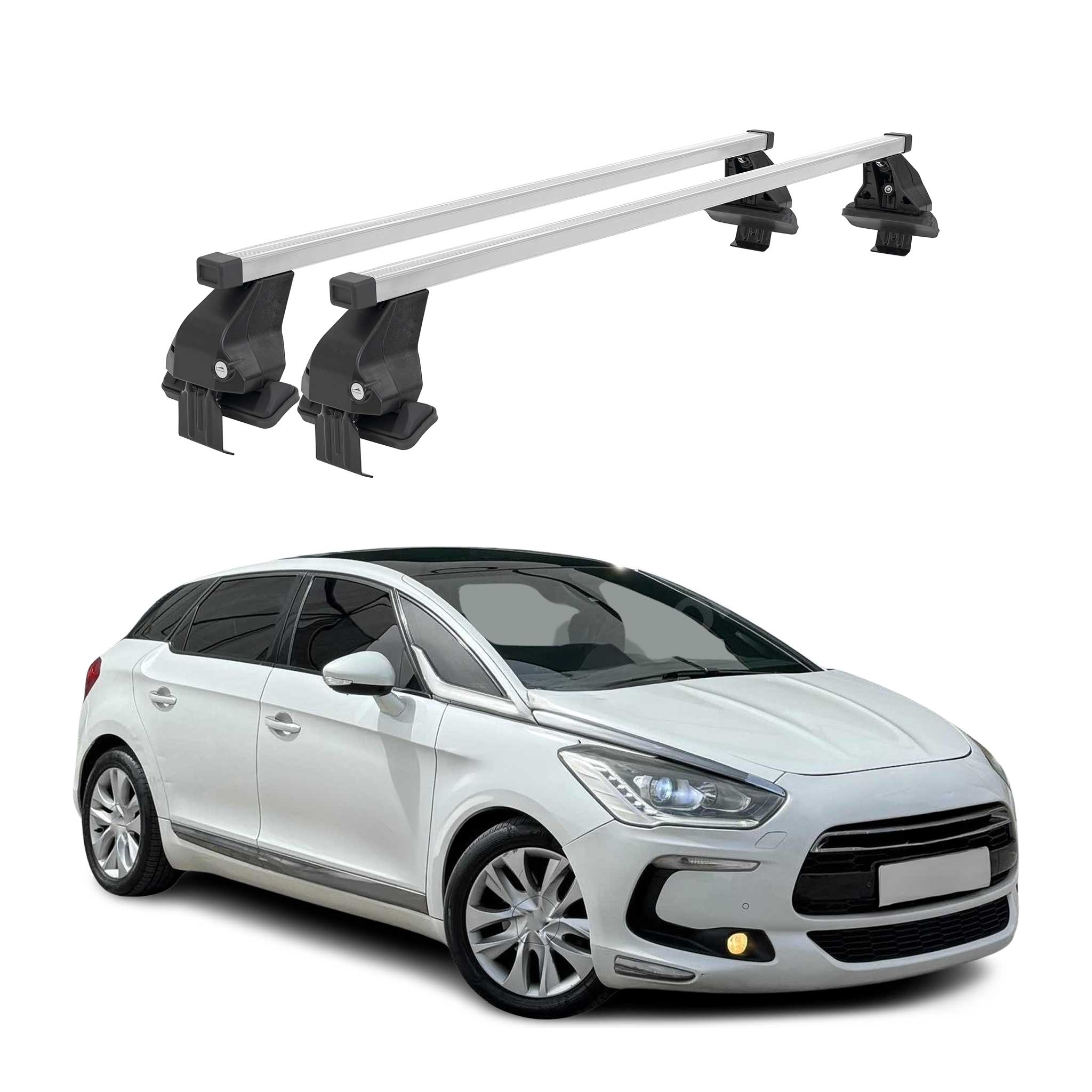 Menabo Dachträger Grundtäger für DS5 2015-2018 FL 50kg Stahl Silber 2 tlg