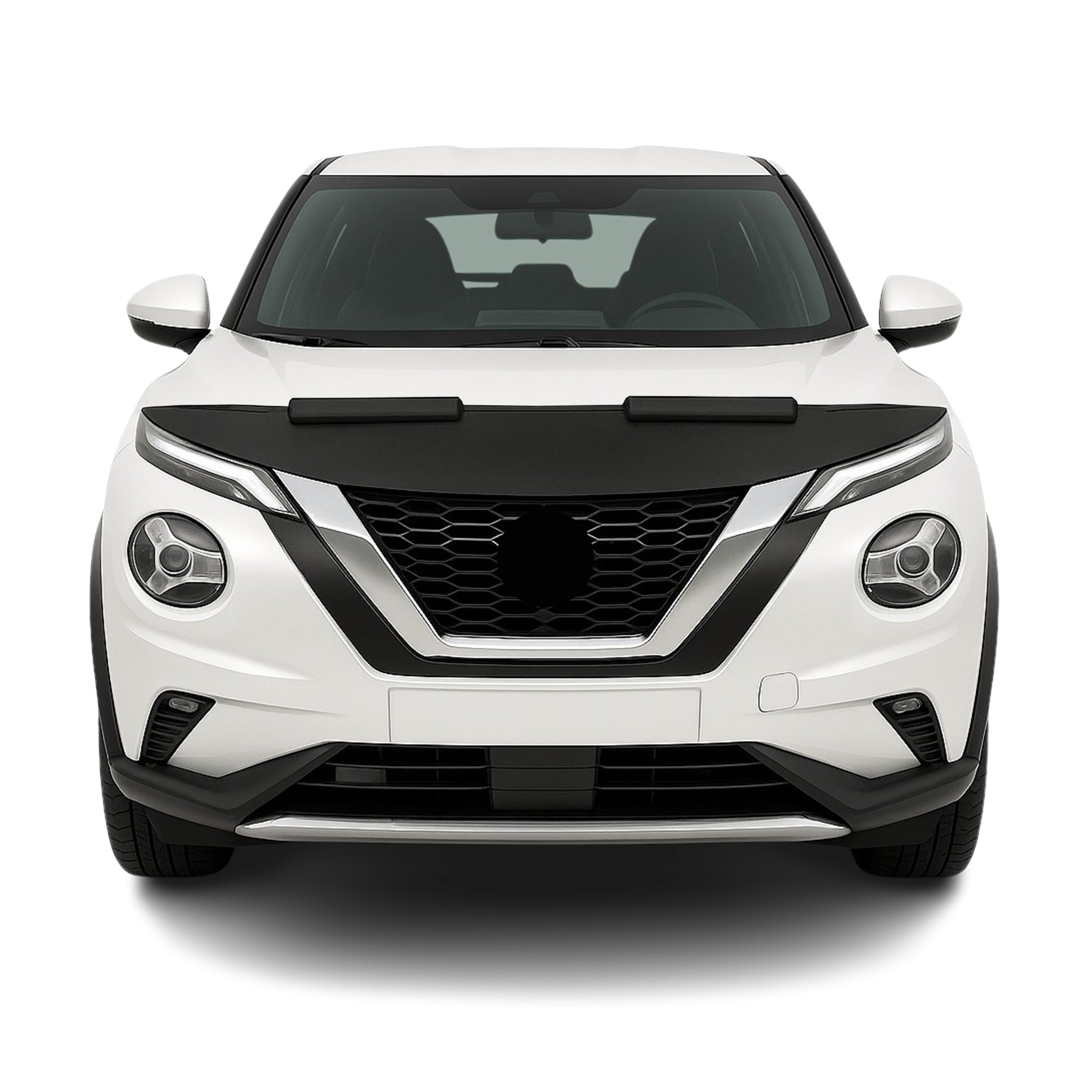 Haubenbra Steinschlagschutz Bonnet Bra für Nissan Juke 2019-2026 Schwarz Halb