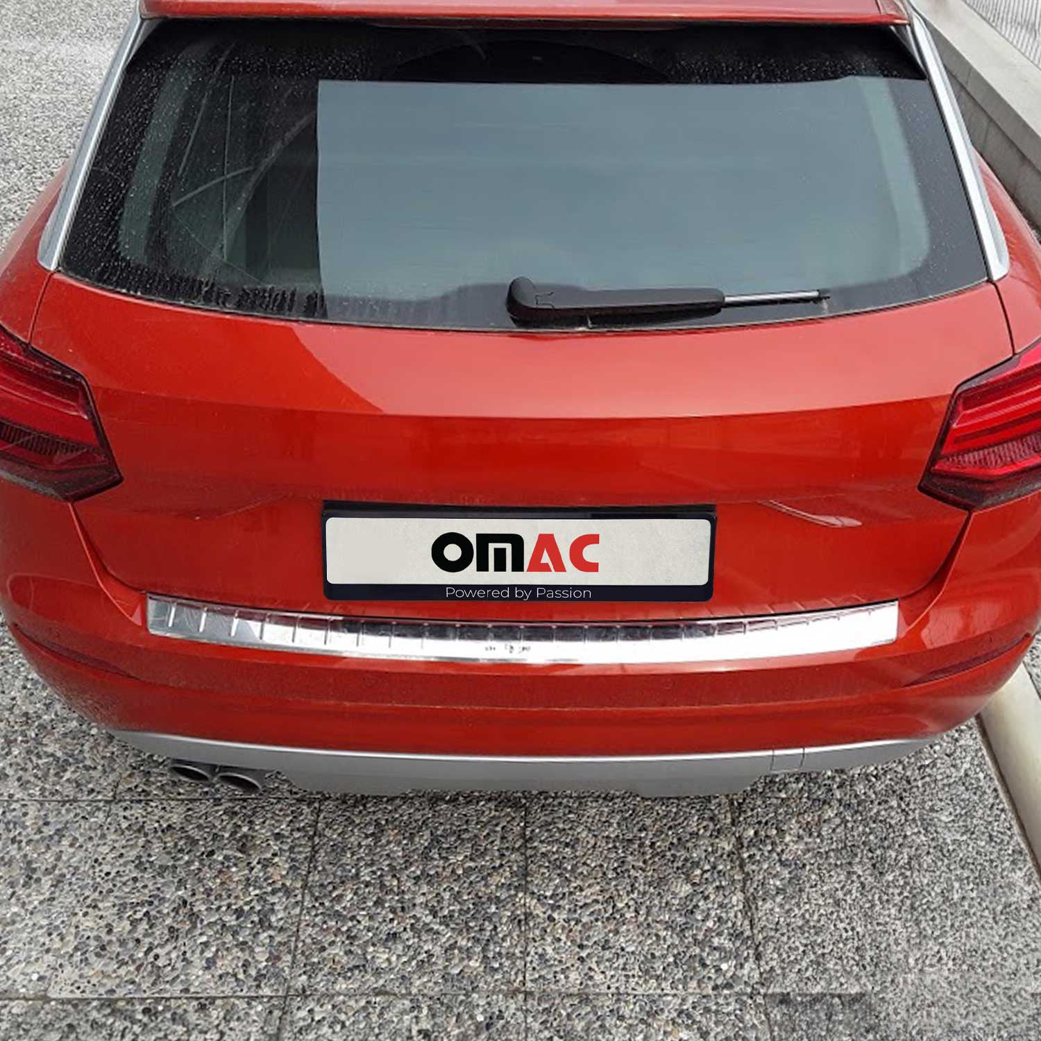 Ladekantenschutz Stoßstangenschutznschutz für Audi Q2 2017-2026 Edelstahl Chrom