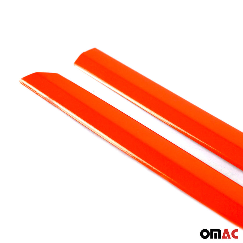 Kühlergrill Grillleisten für VW T6 2015-2019 Highline Edelstahl Orange 2tlg