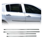 Fensterleisten Zierleisten für Renault Clio 2005-2013 Edelstahl Chrom 4tlg