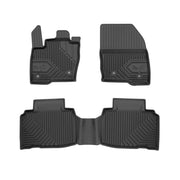 Fußmatten Gummimatten No.77 für Ford Edge II 2014-2024 TPE Gummi Schwarz 3 tlg