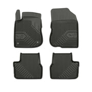 Fußmatten Gummimatten No.77 für Peugeot 2008 I 2013-2019 TPE Schwarz 4 Teile