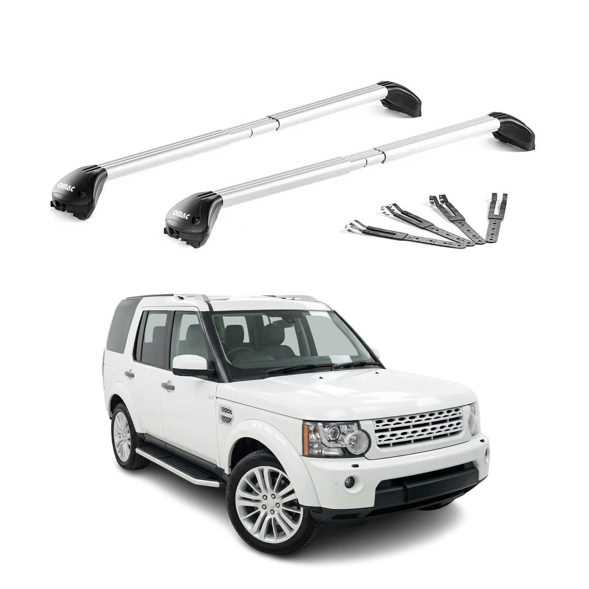 Dachträger für Land Rover Discovery LR3 L319 2004-2009 100kg Alu Silber 2x ABE