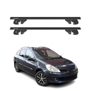 Dachträger für Renault Clio III Grandtour 2005-2012 Alu 90kg TÜV Schwarz 2tlg