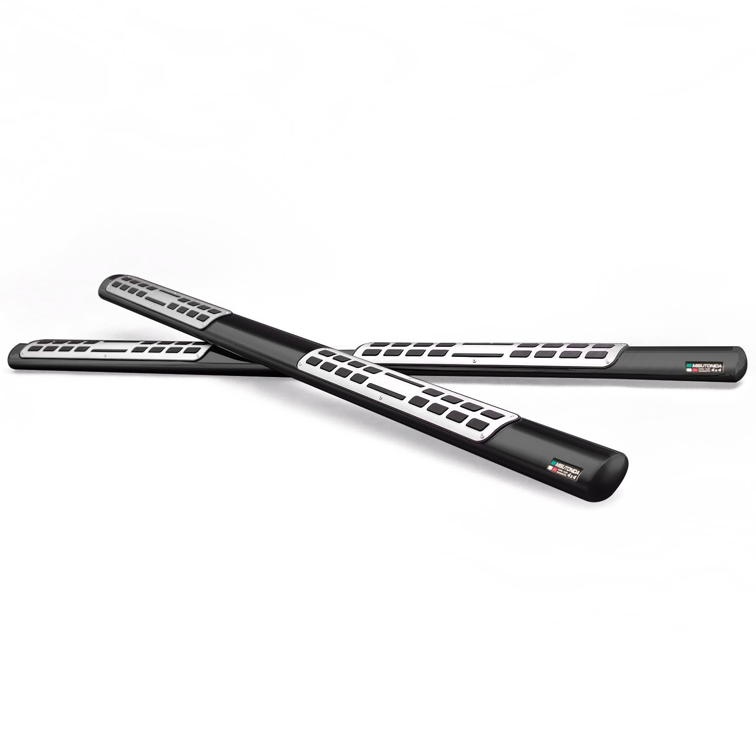 Edelstahl Seitenschweller Schwellerrohre für Ford Kuga 2008-2012 Schwarz