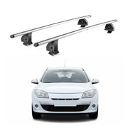 Alu Dachträger für Renault Megane III Schrägheck Kombi 2009-2016 5Tür TÜV Silber