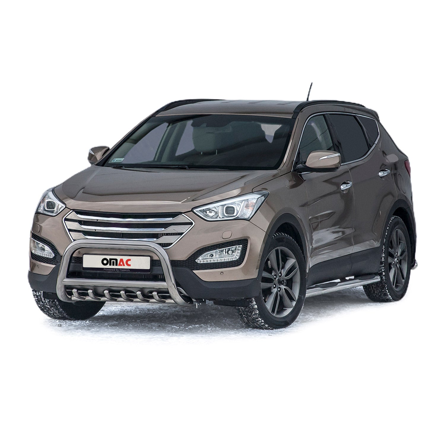 Edelstahl Frontschutzbügel für Hyundai Santa Fe 2012-2018 ABE Silber Rammschutz