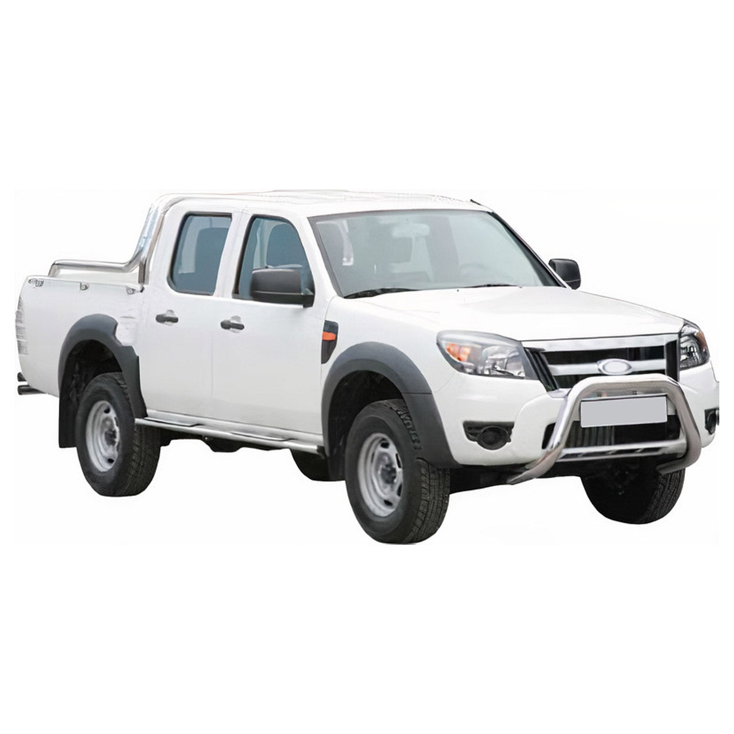 Frontbügel Frontschutzbügel für Ford Ranger 2009-2011 ø76mm Stahl Silber Schutz