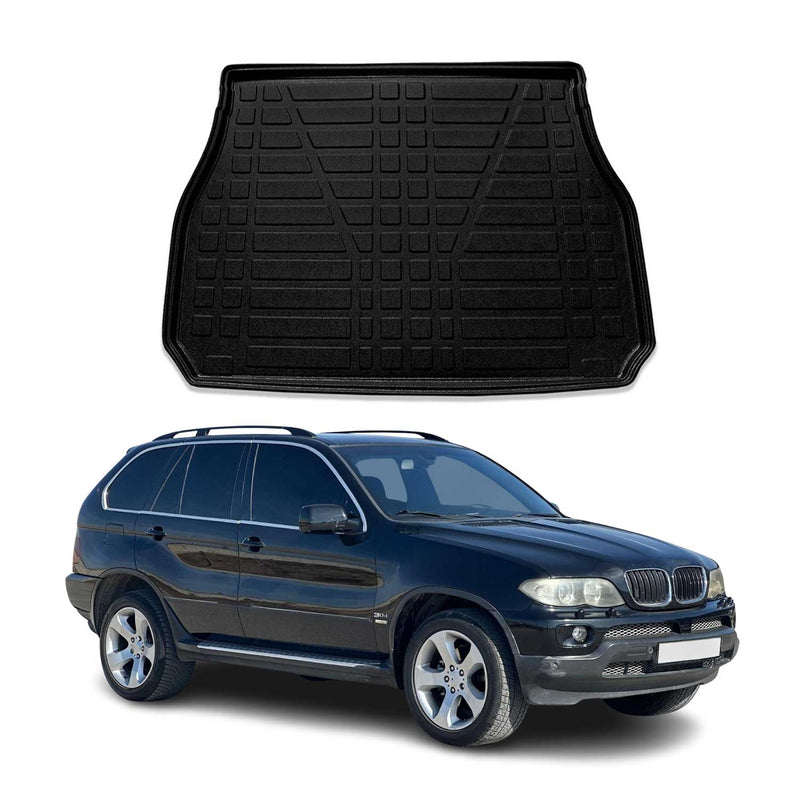 Kofferraumwanne Laderaumwanne für BMW X5 E53 1999-2006 Gummi TPE Schwarz