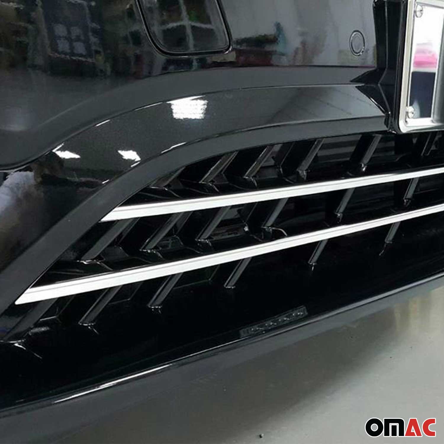 Kühlergrill Leiste Grillleisten für Mercedes Vito W447 2014-2019 Chrom 2x