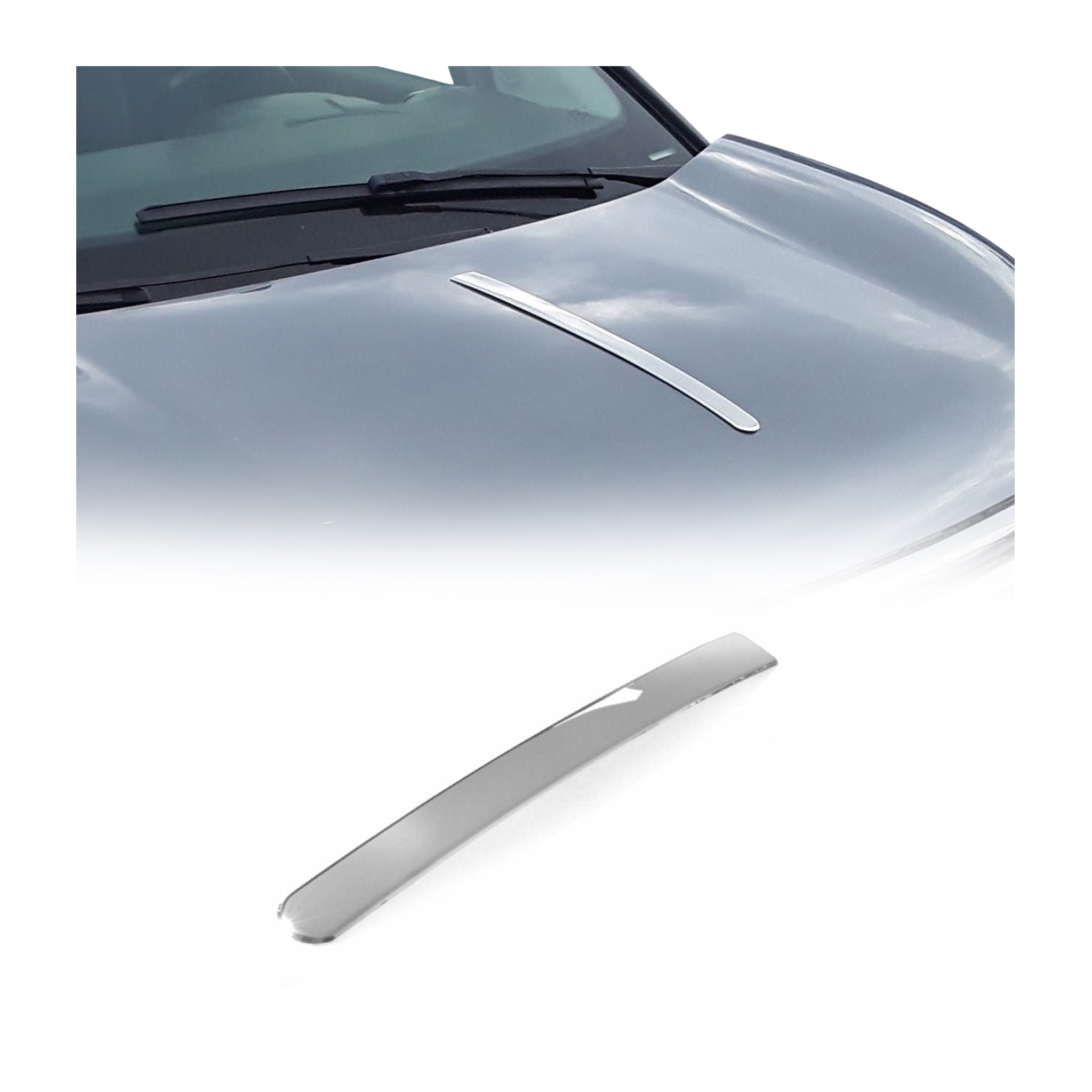Motorhaube Chromleiste Frontleiste für Opel Corsa C D 2000-2019 Edelstahl Chrom