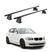 Stahl Dachträger für Bmw 1er E87 E81 HB 2004-2011 TÜV Abschließbar 2tlg Schwarz