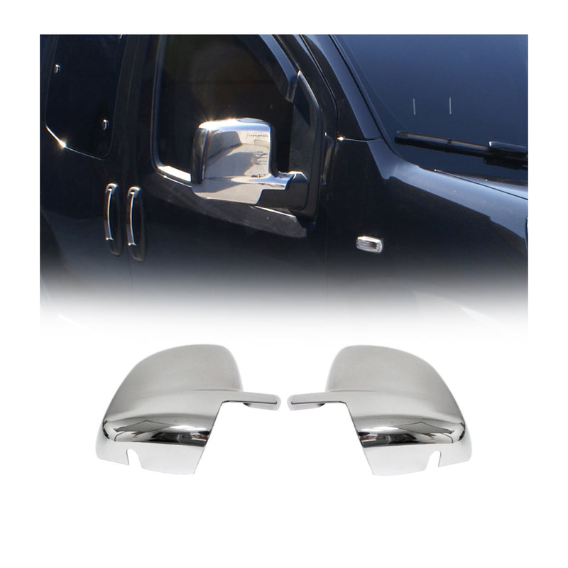 Spiegelkappen Spiegelabdeckung für Citroen Nemo 2008-2021 Chrom ABS Glanz 2tlg
