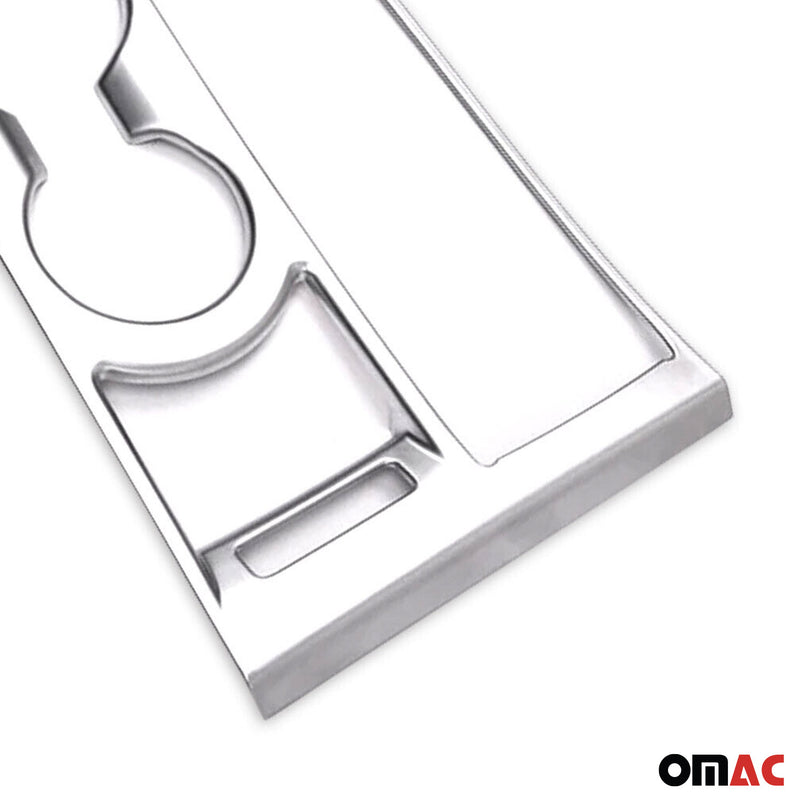 Getränkehalter Rahmen Cupholder für Hyundai Tucson 2015-2021 Chrom ABS Silber