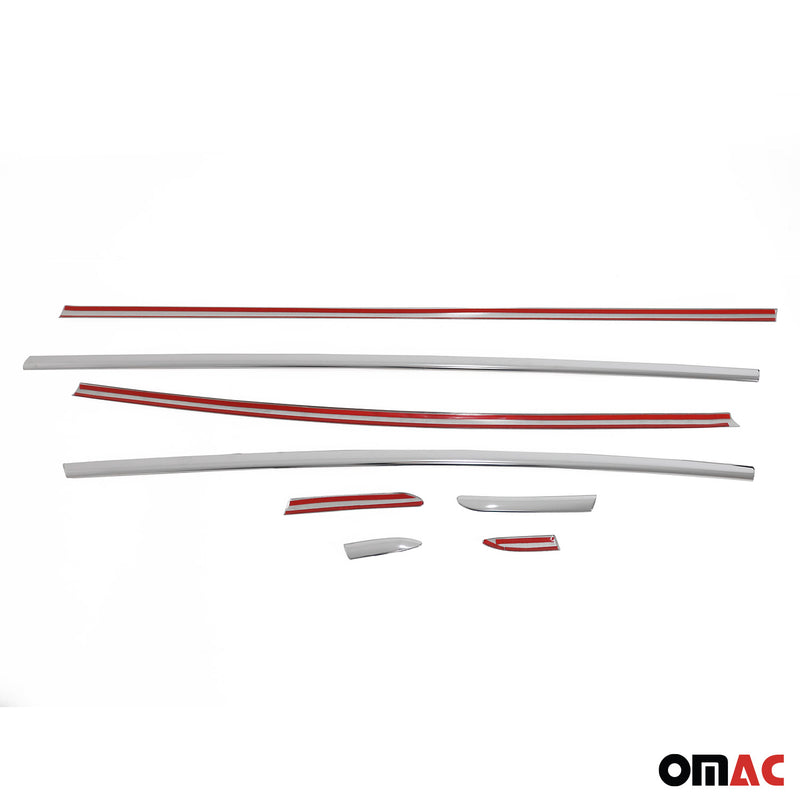 Fensterleisten Fensterrahmen für Ford Puma 2019-2025 Edelstahl Silber 8 tlg