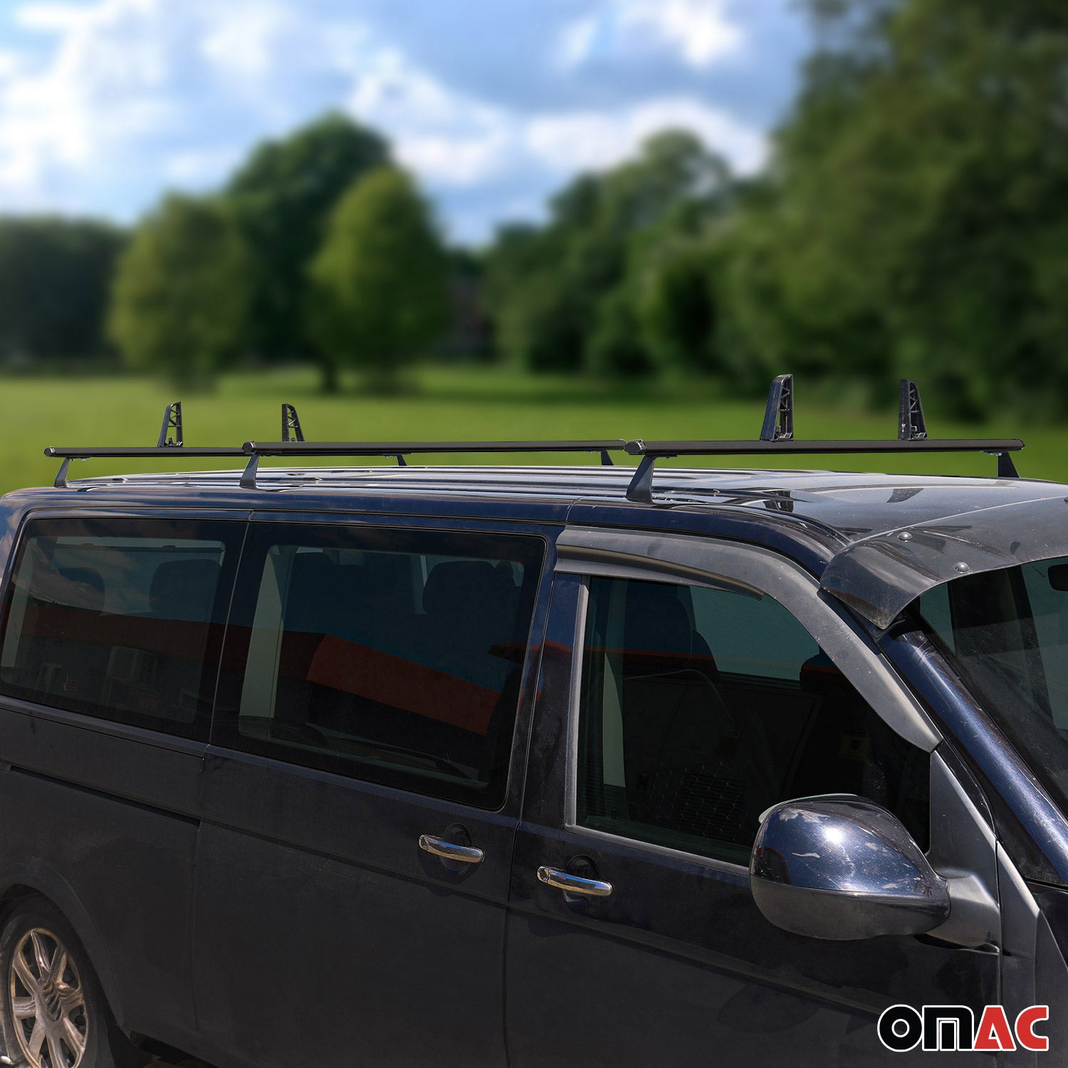 3x Dachträger + Leiterhalter Set für VW T5 T6 Transporter Multivan Caravelle