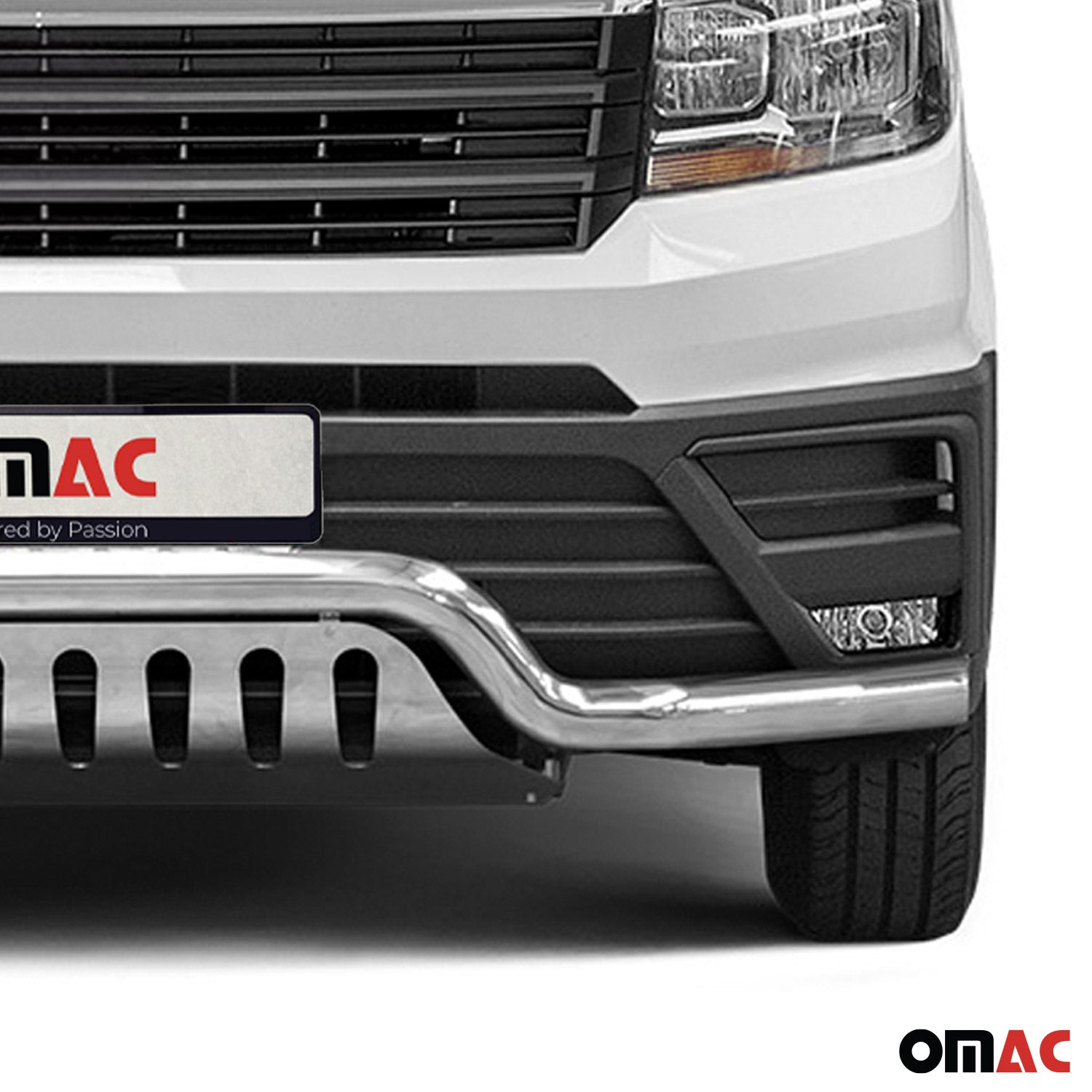 Frontbügel Frontschutzbügel für VW Crafter 2017-2026 Edelstahl mit ABE Silber