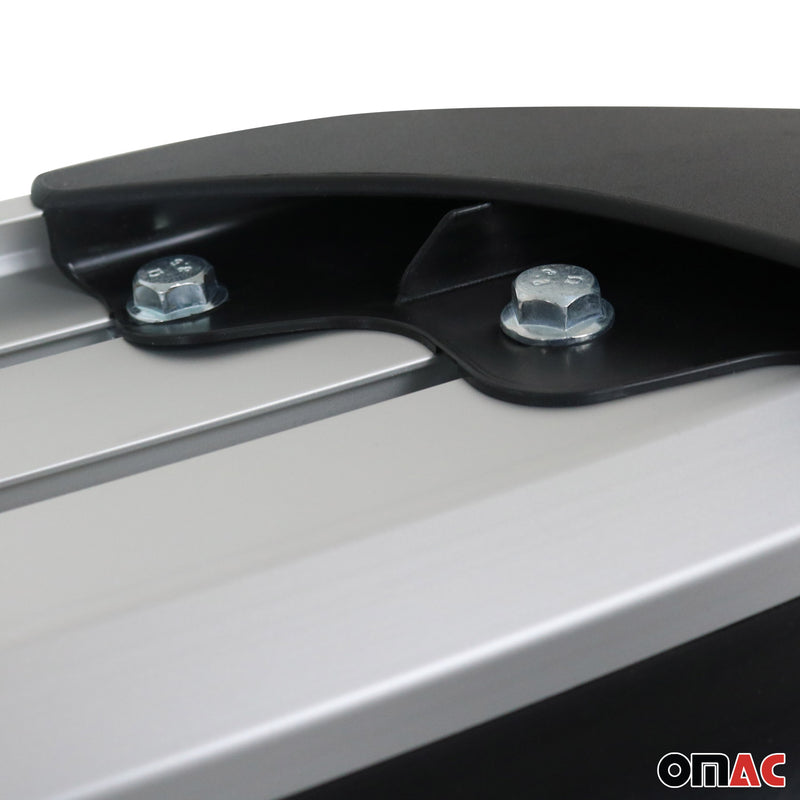 Trittbretter Seitenschweller für Ford Ranger Double Cab 2012-2022 Alu Grau