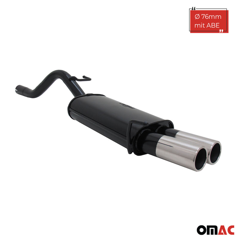 Novus Sportauspuff für Opel Corsa D 2x76mm Endschalldämpfer mit ABE