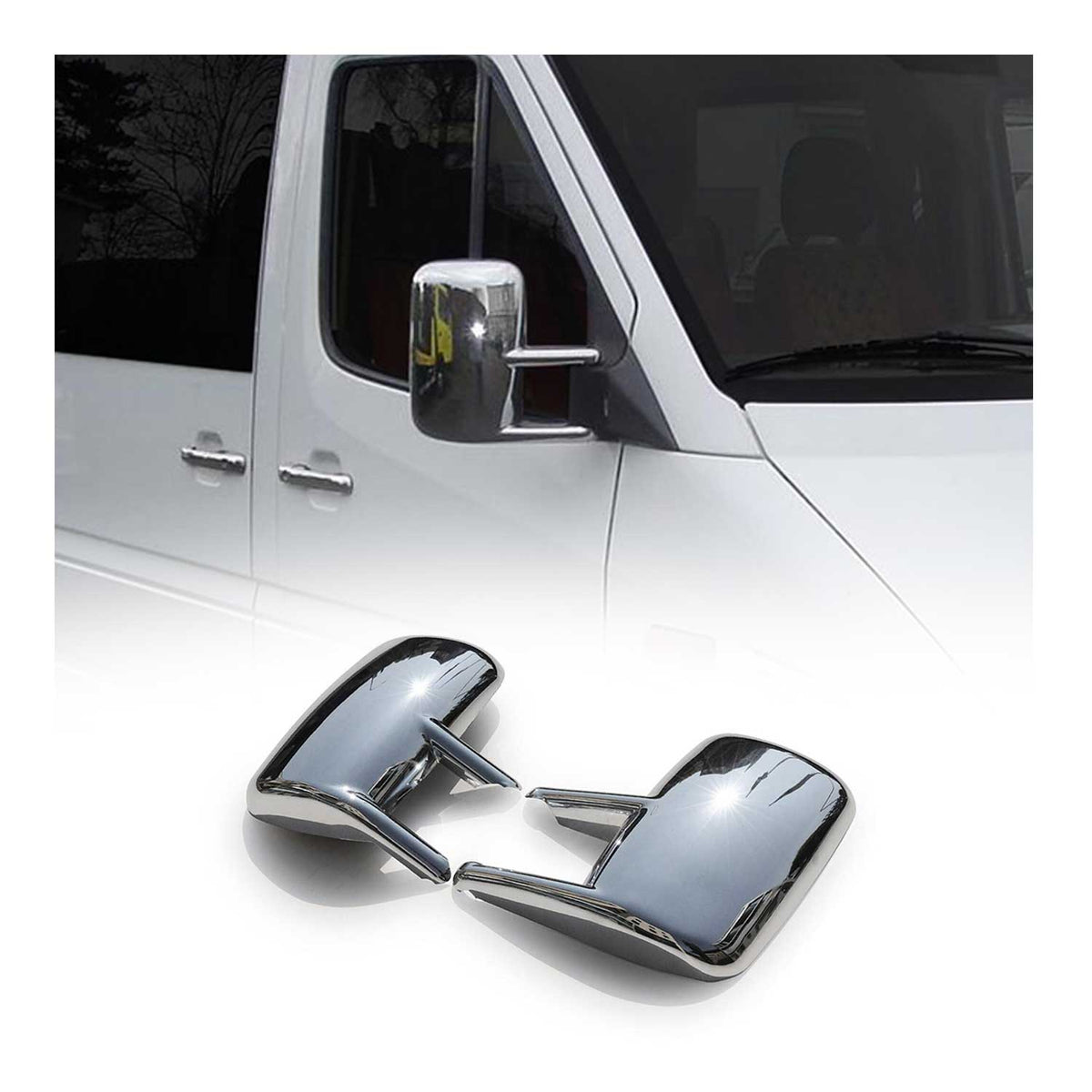 Spiegelkappen Spiegelabdeckung für Mercedes Sprinter W901 1995-2006 ABS Chrom