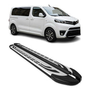 Trittbretter Seitenschweller für Toyota Proace 2016-2026 Kurzer Schwarz Alu