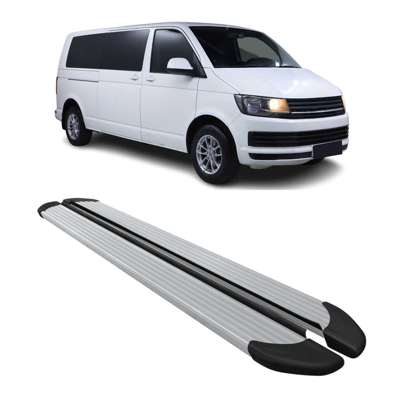 Schweller Trittbretter Schweller für VW T6 T6.1 alle 2015-2022 L2 Langer Alu