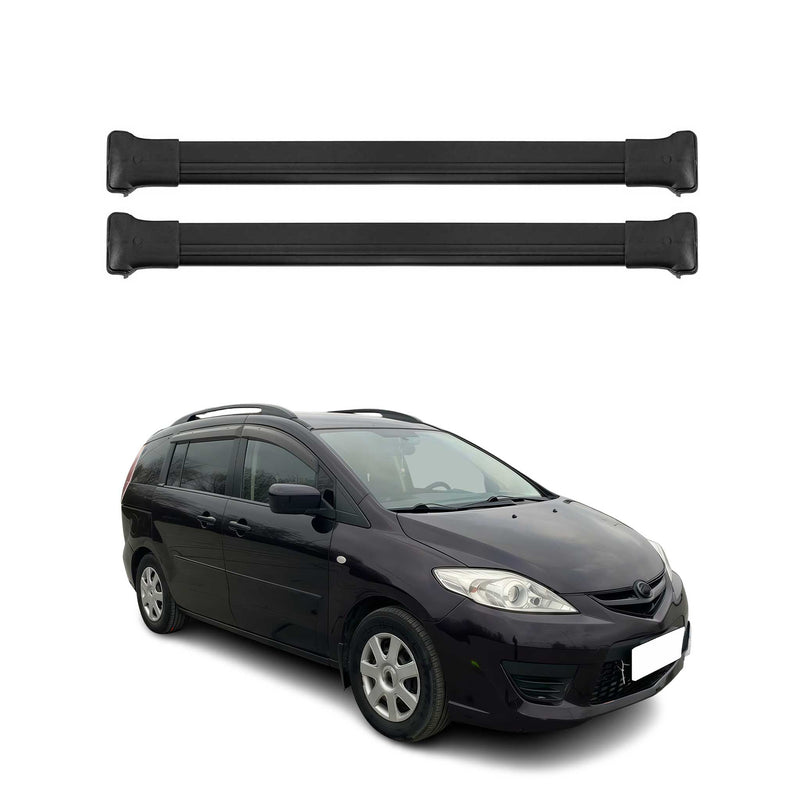 Dachträger Grundtäger für Mazda 5 / Premacy 2005-2010 75kg Alu Schwarz 2tlg