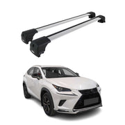 Dachträger Grundtäger für Lexus NX I 2015-2021 75kg Aluminium Silber 2 tlg