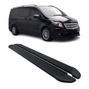 Schweller Trittbretter für Mercedes V-Klasse W447 2014-2026 L1 L2 Alu Schwarz