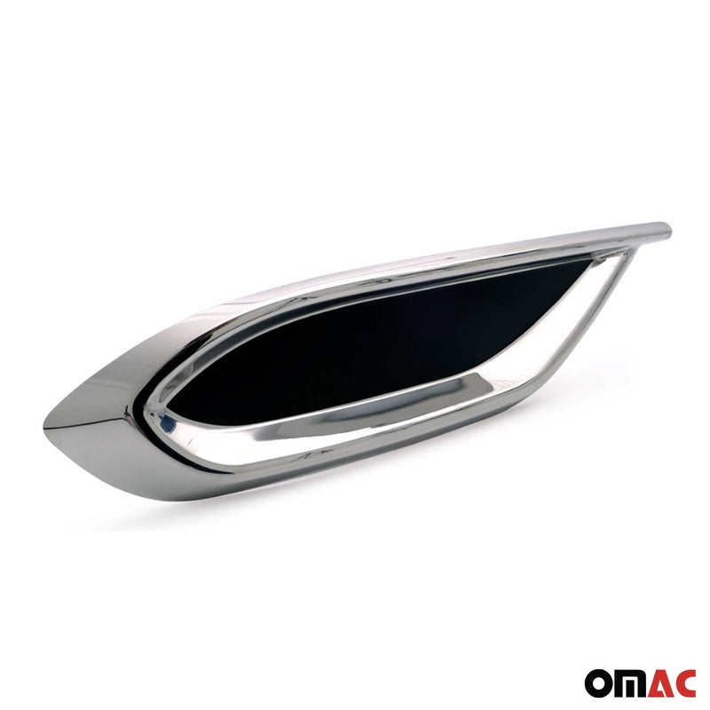 Stoßstangen Diffusor Auspuffrahmen für VW Tiguan 2020-2024 FL Edelstahl 3tlg