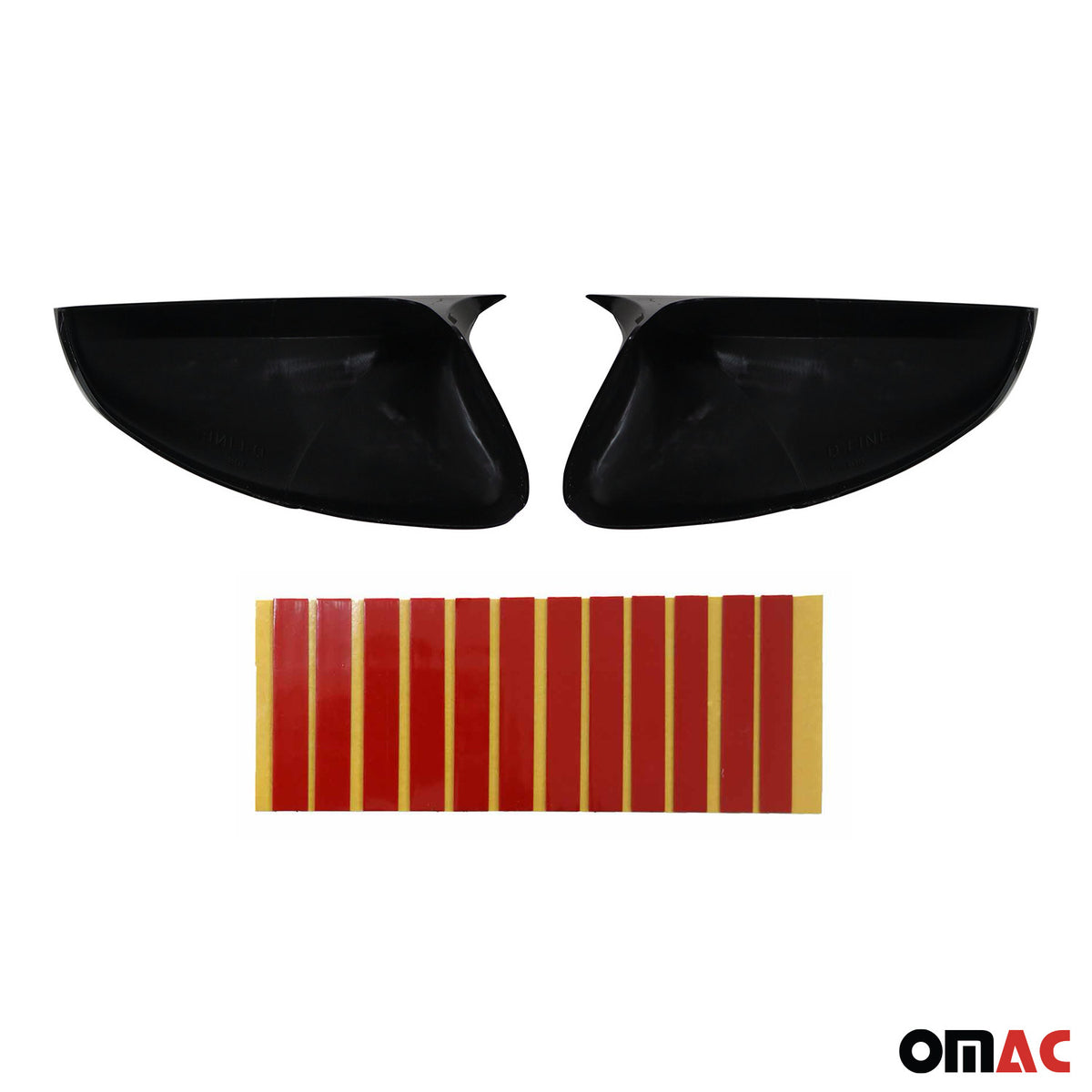 Spiegelkappen für Peugeot 208 2012-2019 Citroën C3 2016-20 C4 Cactus Schwarz 2x