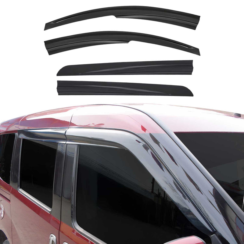 4x Windabweiser Regenabweiser für Dacia Lodgy 2012-2022 Acryl Dunkel