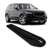 Trittbretter Seitenschweller Seitenbretter für Volvo XC 90 2015-2026 Alu Schwarz