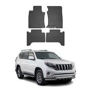 OMAC Gummi Fußmatten für Toyota Land Cruiser Prado J150 2009-2023 Schwarz 4x