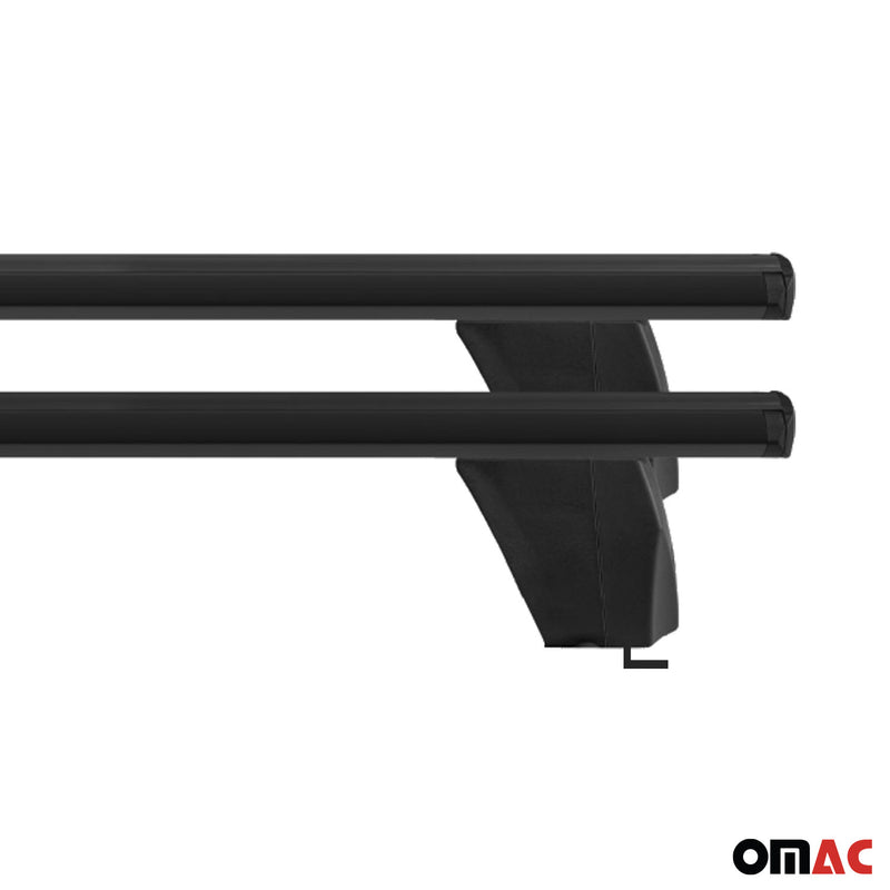 Menabo Dachträger für Mercedes B Klasse W245 2005-2011 ABE Aluminium Schwarz