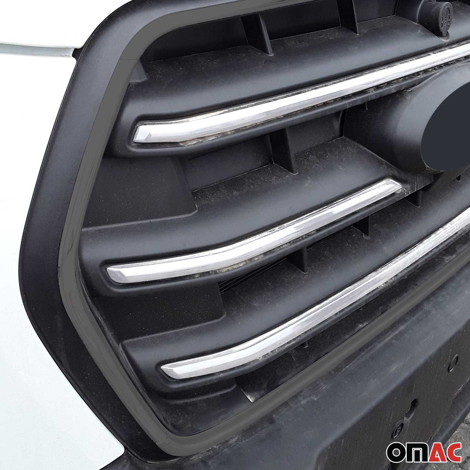 Kühlergrill Leisten Frontgrill für Ford Transit 2020-2026 Edelstahl Chrom 4x