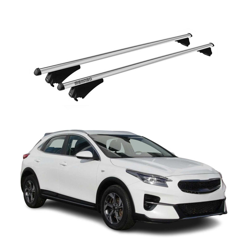 Menabo Dachträger Grundtäger für Kia XCeed 2019-2025 75kg Aluminium Silber 2 tlg