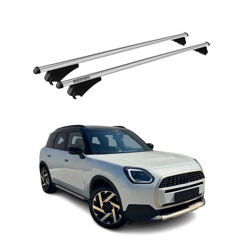 Menabo Dachträger Grundtäger für Mini Countryman U25 2024-2025 75kg Alu Grau 2x