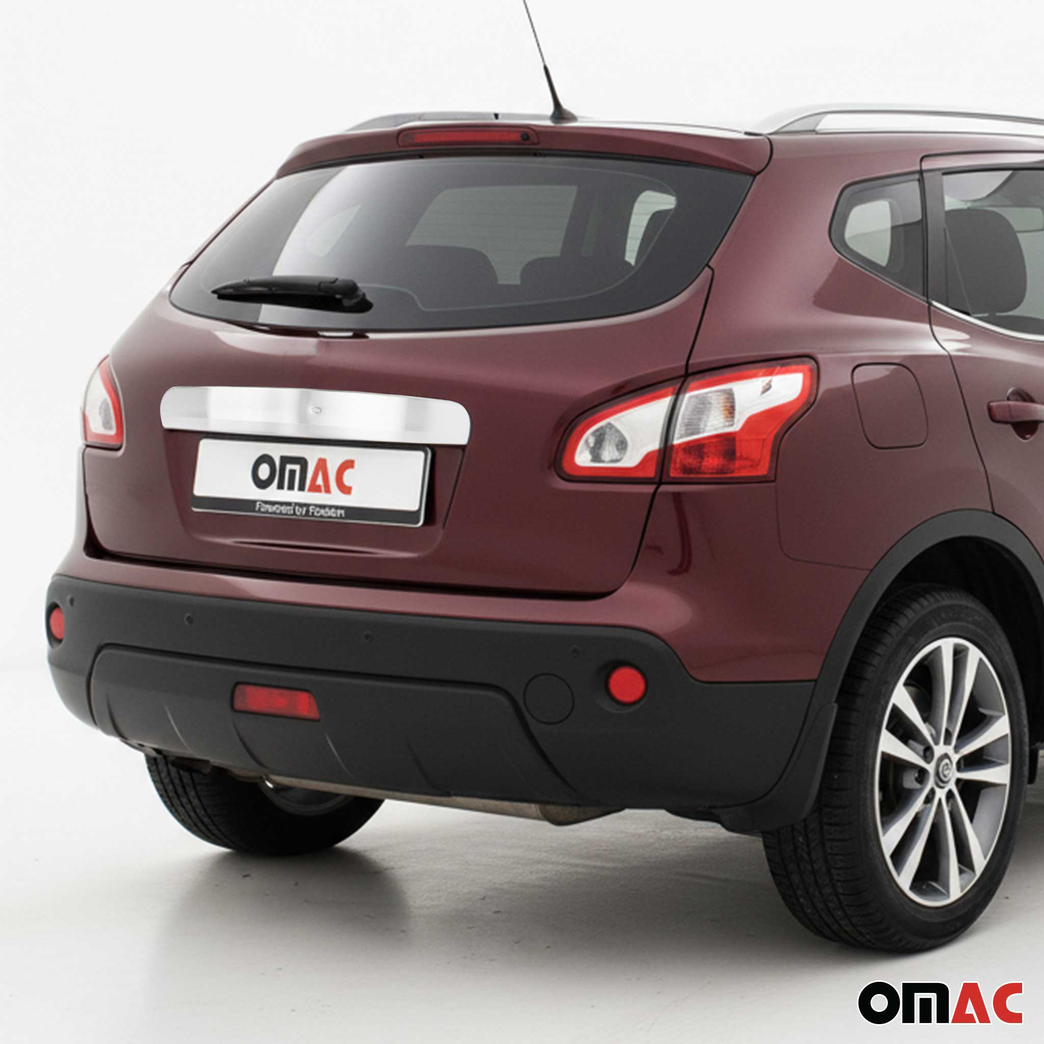Kofferraumleiste Chrom für Nissan Qashqai +2 2008-2014 Schlüssel Gebürstet