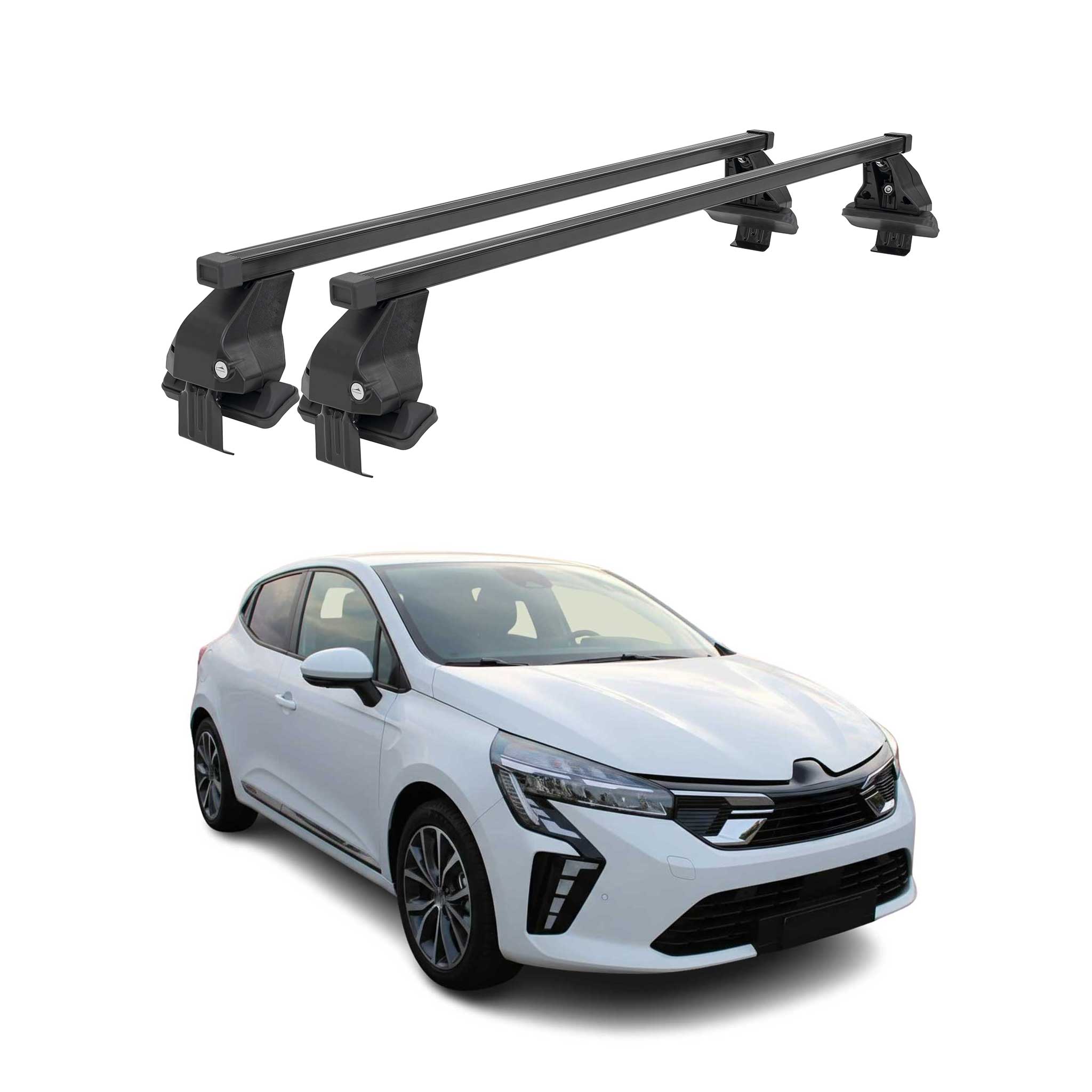 Menabo Dachträger für Mitsubishi Colt VII Schrägheck 2023-2026 Stahl Schwarz 2x