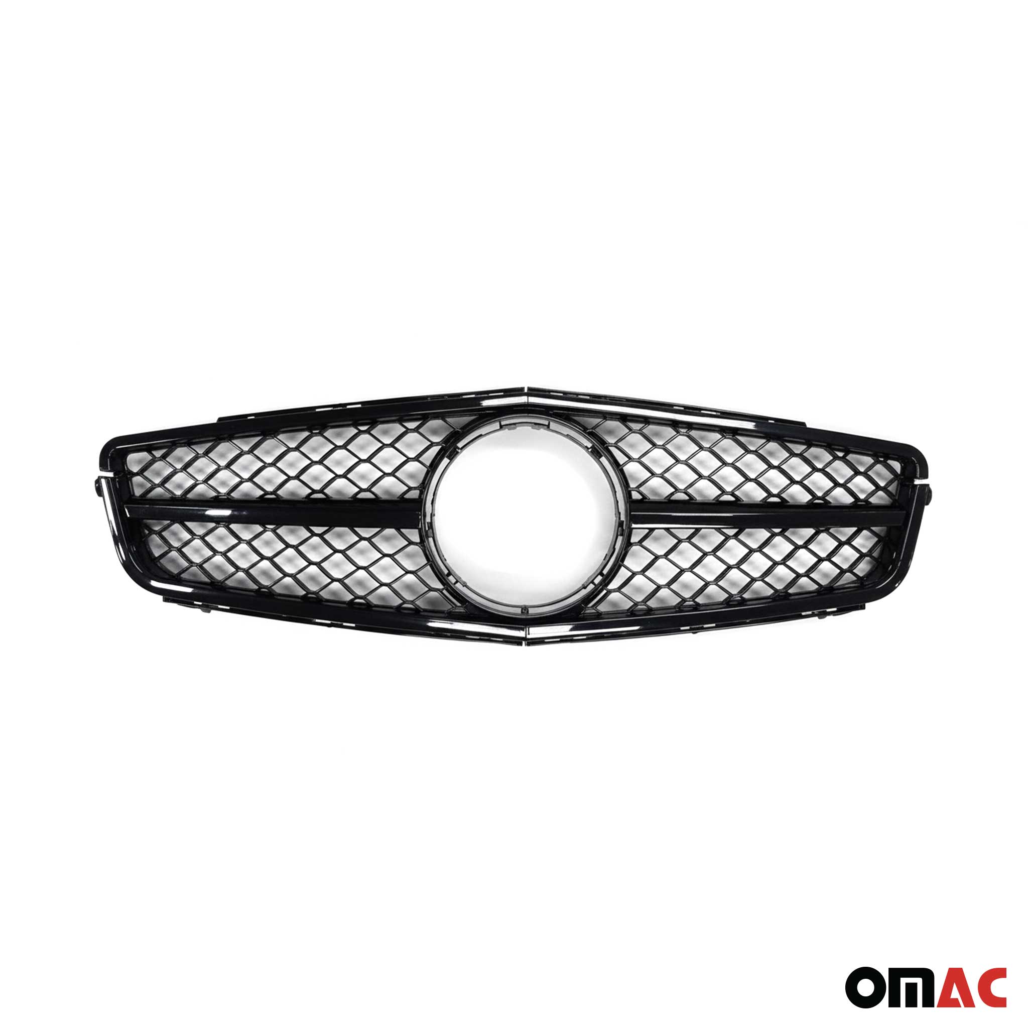 Kühlergrill Grill Frontgrill für Mercedes C Klasse W204 2011-2014 Schwarz