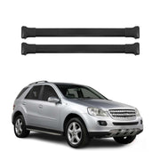 Dachträger Grundtäger für Mercedes ML Klasse W164 2005-2011 75kg Alu Schwarz 2x