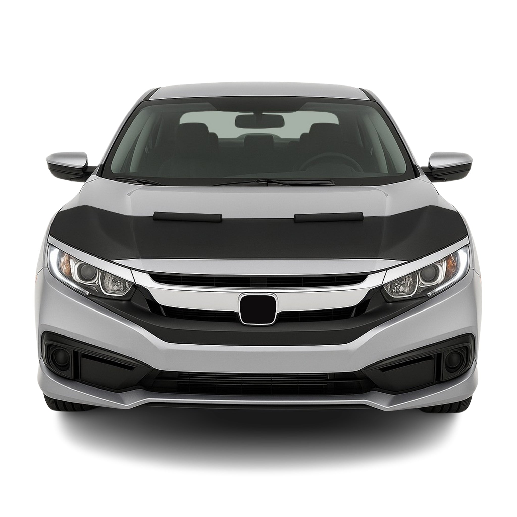 Haubenbra Steinschlagschutz Bonnet Bra für Honda Civic FC 2017-2021 Schwarz Halb