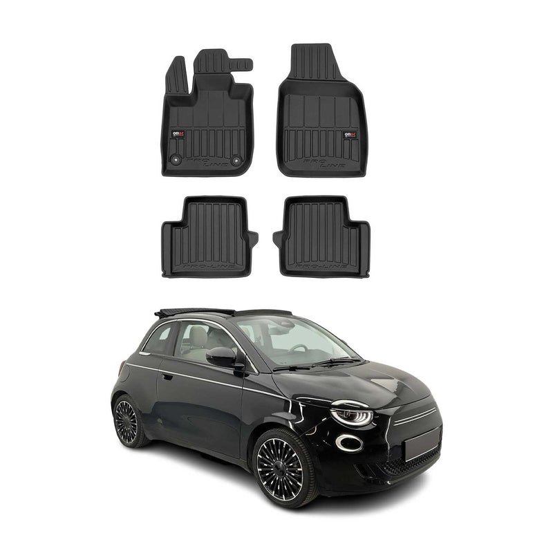 OMAC Gummi Fußmatten für Fiat 500E 2020-2025 Premium TPE 3D Automatten 4tlg