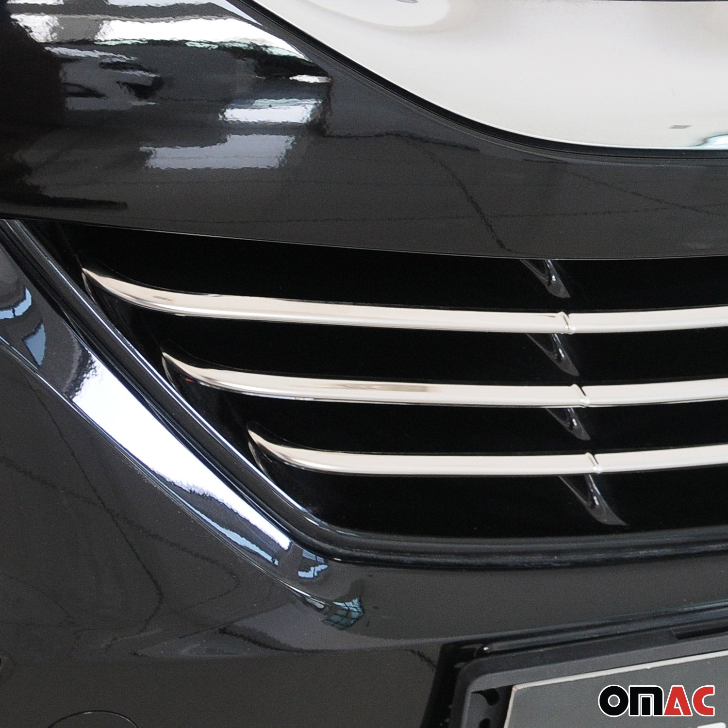 Kühlergrill Leisten Grillleisten für Hyundai ix35 2010-2015 Edelstahl Chrom 3x