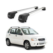 Dachträger Grundträger für Suzuki Ignis I 2000-2006 Aluminium 75kg Grau 2tlg