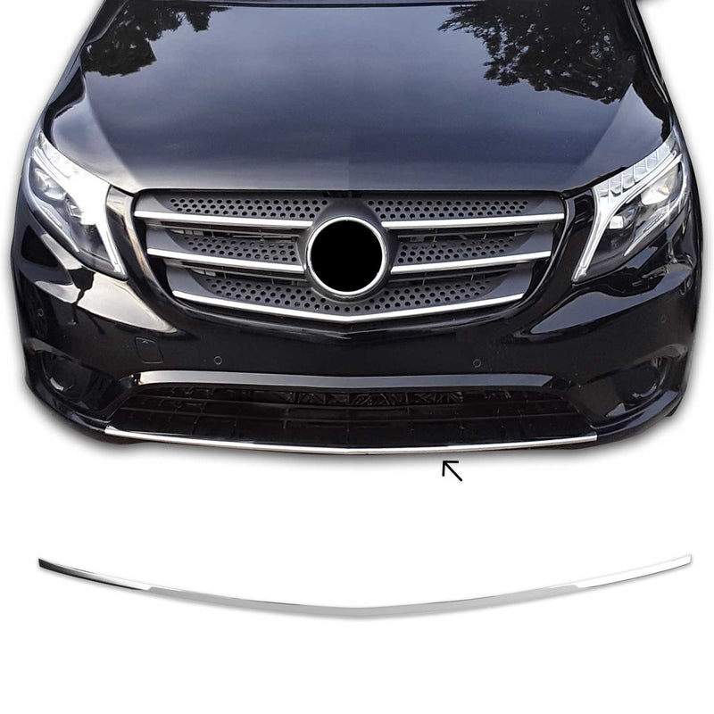 Diffusor Stossstangen für Mercedes Vito W447 2014-2023 Edelstahl 1tlg Vorne